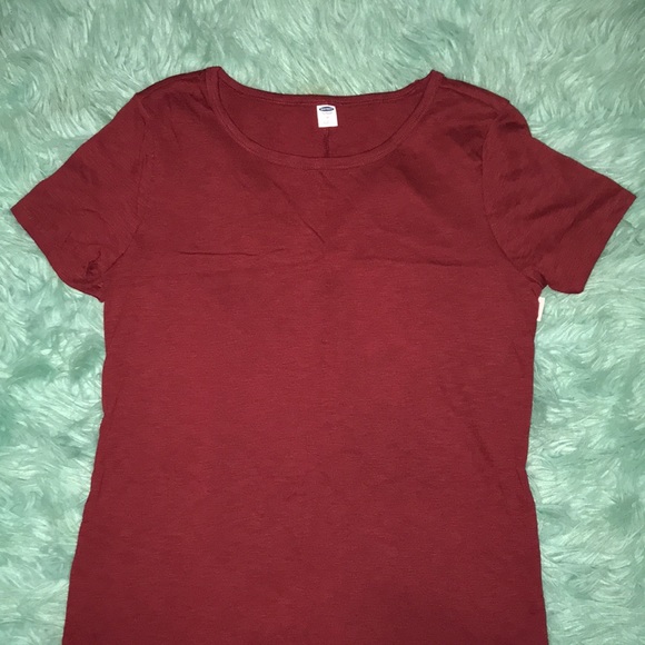 NWT Old Navy burgundy simple tee dress | size M - Picture 3 of 7